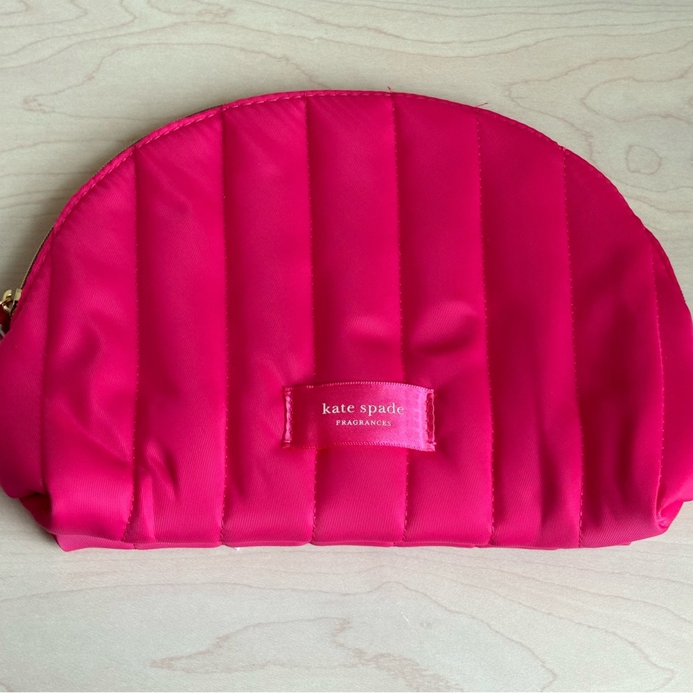 Sale! New Kate Spade Designer Embroidered Twill Coat w/ Pink Faux Fur w/ Gift - Picture 5 of 8